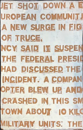 Fausto Bertasa "Comunicato" 1992
pannello in terracotta smaltata
cm 49x37
firmat