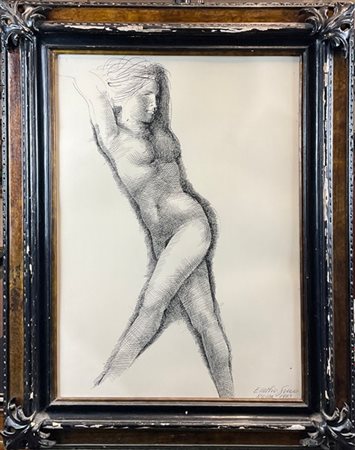 Emilio Greco "Memoria dell'Estate (studio per scultura)" 1973
china su carta
cm