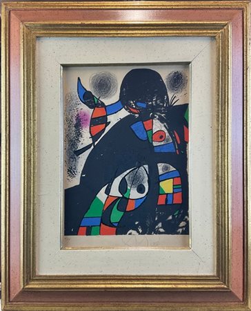 Joan Miró "San Lazzaro et ses Amis" 1975
litografia a colori stampata su carta A