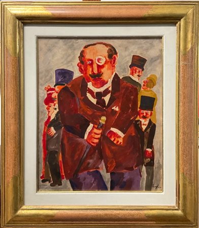 Franz Borghese "Senza titolo" 
olio su tela
cm 50x40
firmato in basso a destra;