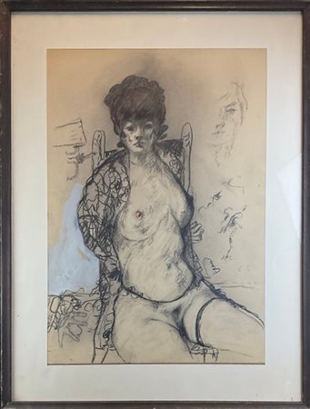 Arturo Carmassi "Senza titolo" 1965
tecnica mista su carta
cm 71x50
firmato e da