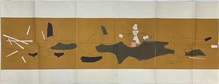 Bruno Munari "Ricostruzione teorica di un oggetto immaginario" 1960
litografia a