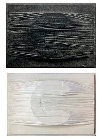 Umberto Mariani ""Alfabeto afono C (bianco e nero)" 1971-1975" 1971 - 1975
Due m