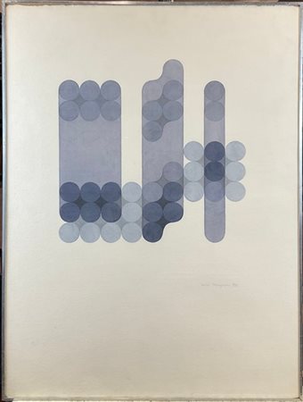 Carlo Nangeroni "Senza titolo" 1972
acquerello su carta
cm 76x56
firmato e datat