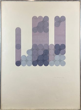 Carlo Nangeroni "Senza titolo" 1972
acquerello su carta
cm 76x56
firmato e datat