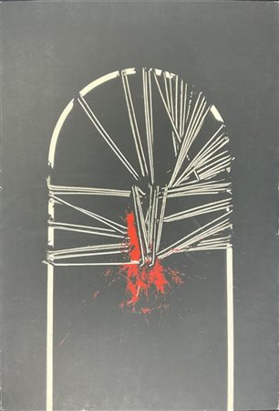 Emilio Scanavino "Senza titolo" 
lito - serigrafia a colori
cm 70x100
firmata e