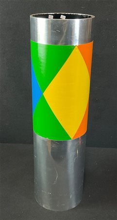 Lorenzo Piemonti "Senza titolo" 1974
scultura tubolare in alluminio e stampa ser