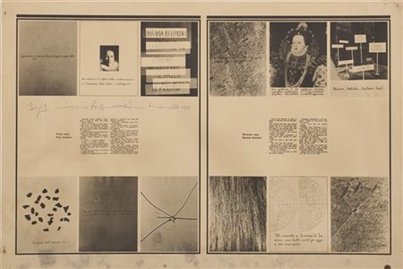 Vincenzo Agnetti "Elisabetta d'Inghilterra" 1976
giornale di sala
cm 44x66
Firma
