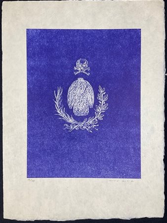 Max Ernst "La Ballade du soldat, tav. XXXVIII" 1972
litografia a colori su carta