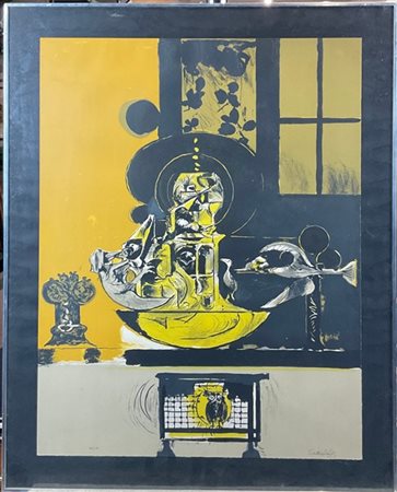 Graham Sutherland "Tower of birds" 1975
litografia a colori
cm 65x50
firmata e n