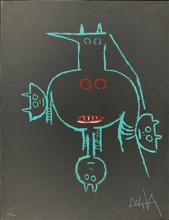 Wifredo Lam "Senza titolo" 
serigrafia a colori
cm 65x50
firmata e numerata 57/1