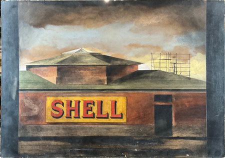 LUCA PIGNATELLI "Shell" 1989
tecnica mista su cartone
cm 48x68
firmato e datato