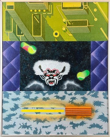 Sergio Sarri "Troll" 2000
acrilico su tela
cm 59x49
titolato, firmato e datato a