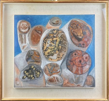 Renzo Bussotti "Senza titolo" 
olio su tela
cm 48,5x54,5
firmato al retro. In co