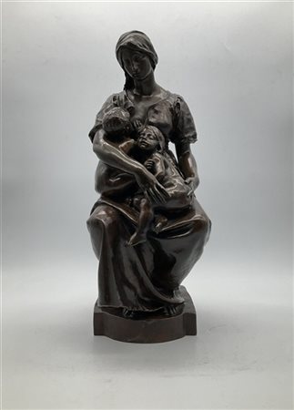 Da Paul Dubois

"La Carità Romana" 
scultura in bronzo (h cm 50) 
reca firma, i