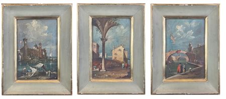 Seguace di Francesco Guardi del secolo XX

"Capricci architettonici con persona