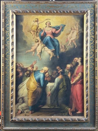 Scuola del secolo XIX

"L'Assunzione della Vergine"
olio su tela (cm 59x41)
in