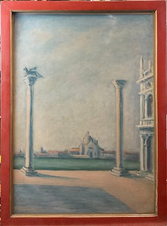 Vittorio Viviani "Giudecca" 
olio su cartone telato (cm 68x50)
firmato in basso