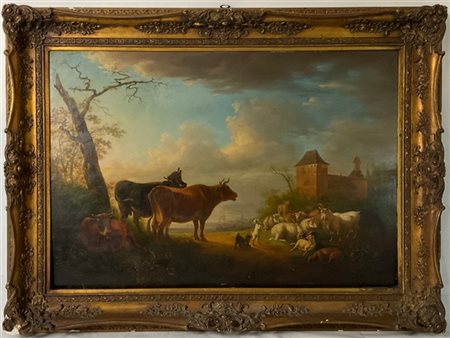 Scuola olandese della fine del secolo XVIII - inizio del secolo XIX

"Paesaggio