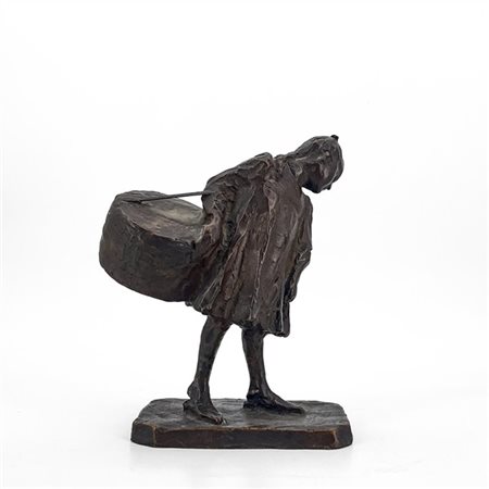 VITILIANO MARCHINI "La piscinina" 
scultura in bronzo (cm 22x18x9) 
firmata alla
