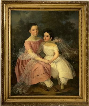 Ignoto del secolo XIX

"Le sorelle" 
olio su tela (cm 100x90)
in cornice (difet