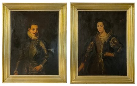 Da modelli del secolo XVII

"Ritratti di condottiero e nobildonna"
coppia di di