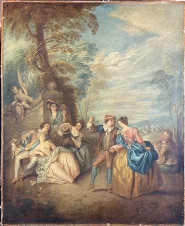 Da Jean-Baptiste Joseph Pater

"La Danse"
olio su tela (cm 64,5x54)
al retro ve