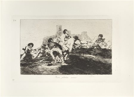Francisco Josè Goya y Lucientes "Aun prodran servir", dalla serie "Los desastres
