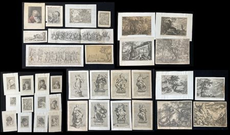 Lotto composto da numerose stampe di autori, soggetti e misure differenti
(dife