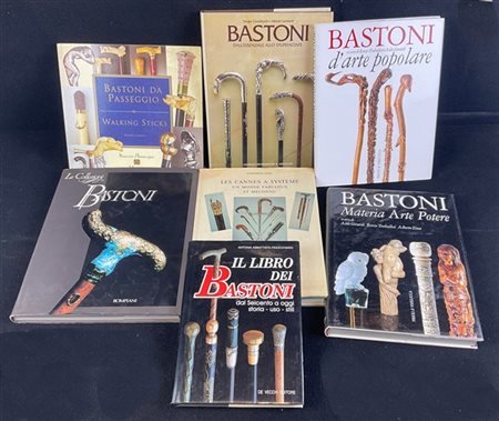 BASTONI DA PASSEGGIO. Collezione di sette libri inerenti i bastoni da passeggio