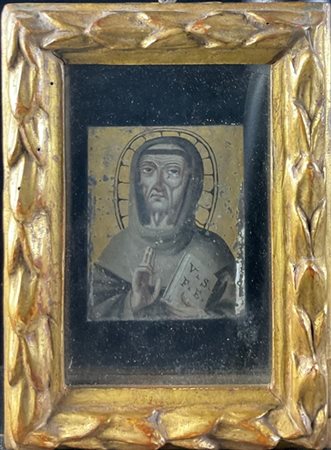 Da modelli del secolo XV

"San Francesco"
olio su metallo (cm 8x6)
in cornice
(