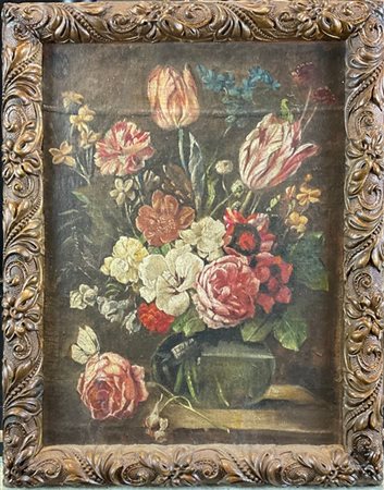 Ignoto

Antico dipinto raffigurante "Vaso di fiori"
olio su tela (cm 42,5x32,5)