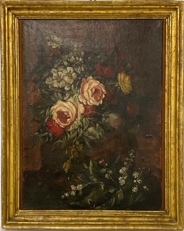 Ignoto

"Rose e mughetti"
olio su tela (cm 55x40)
in cornice dorata
(restauri e