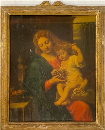 Da Pierre Mignard

"Madonna dell'Uva"
oleografia su tavola (cm 57x46)
in cornic