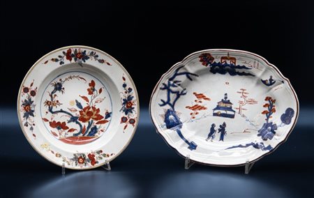 Manifattura di Pasquale Rubati, Milano, secolo XVIII. Lotto in maiolica compost