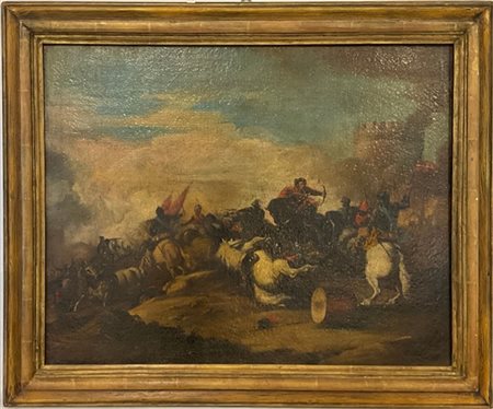 Scuola della fine del secolo XVII - inizio del secolo XVIII

"Scena di battagli