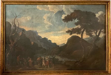 Scuola della fine del secolo XVIII - inizio del secolo XIX

"Paesaggio con cont