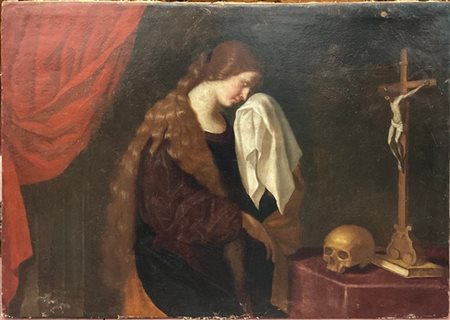 Seguace del Guercino della seconda metà del secolo XVII

"Maddalena piangente"