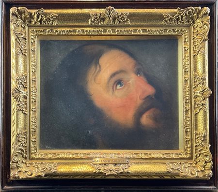 Alfonso Chierici "Testa del Battista" 
olio su tela (cm 22x29,5)
firmato e iscri