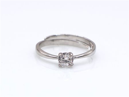 Anello in argento sterling 925 e zircone cubico