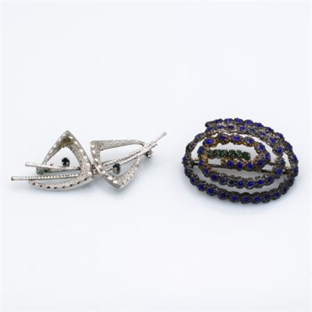 Due spille in argento 800