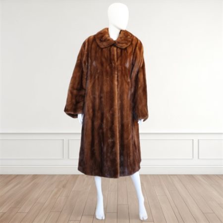 Pelliccia Canali, Roma, di visone canadese maschio demi - buff