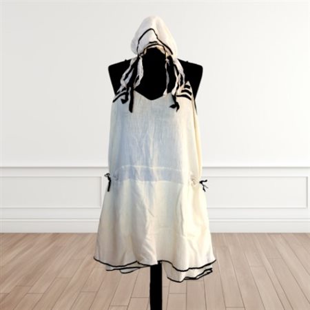 Abito/ Lingerie (camicia da notte o veste) con cuffia