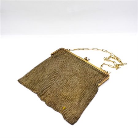 Borsetta in maglia metallica argento 800