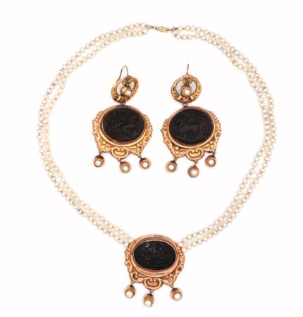 Demi parure in oro basso 9kt