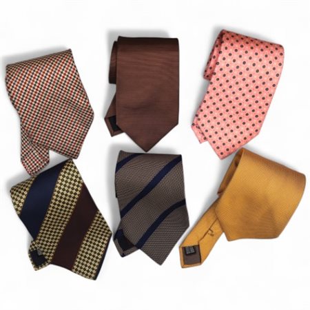 Lotto di sei cravatte