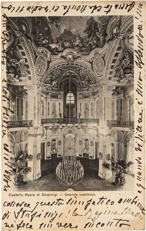 Letitia Napoleone duchessa d'Aosta - Bella e curiosa cartolina con testo autografo e firma di pugno