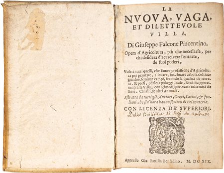 Falcone Piacentino Giuseppe - La nuova, vaga, et dilettevole villa