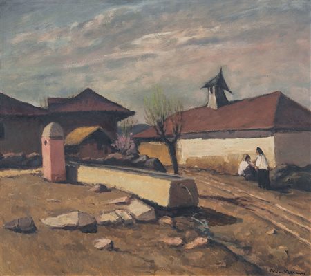 VELLAN FELICE Torino 11/01/1889 - Torino 31/07/1976In terra bulgaraolio su...