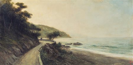 BO GIACINTO Torino 1832 - Montanaro C.se (To) 1912Riviera ligure, strada...